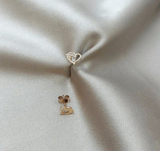 Серьги из розового золота