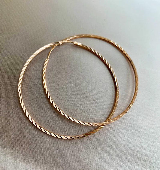 Серьги из розового золота