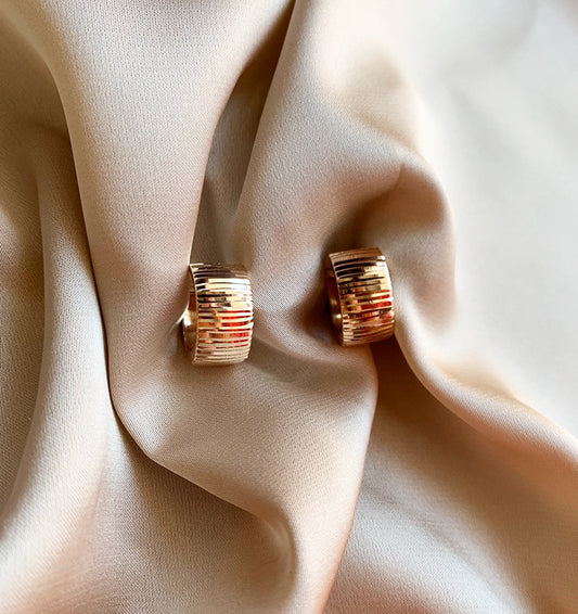 Rose gold earrings