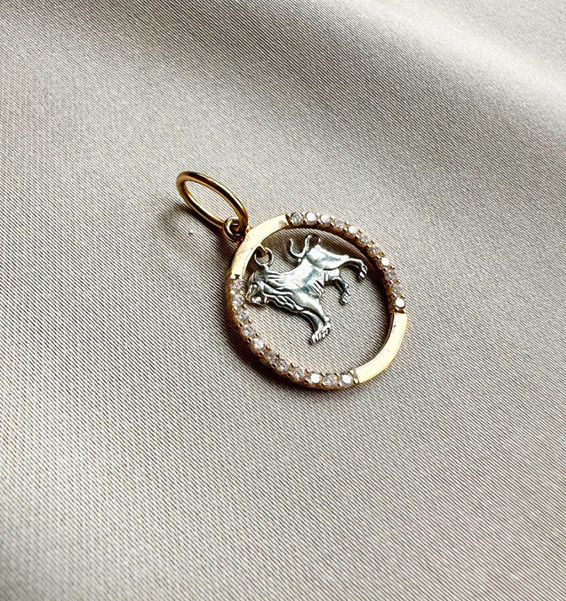 Pandantiv din aur roz cu zirconiu