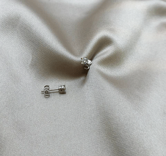 Серьги из белого золота