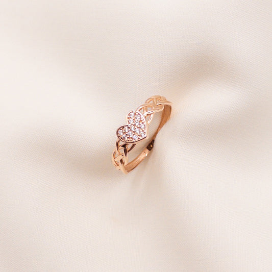 Rose gold engagement ring