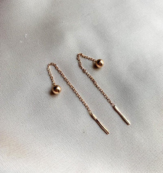 Rose gold earrings