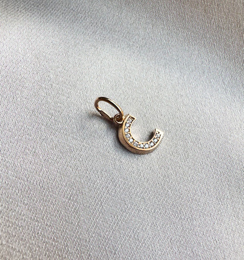 Кулон-Буква из розового золота