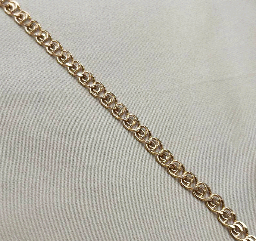 Цепь из розового золота