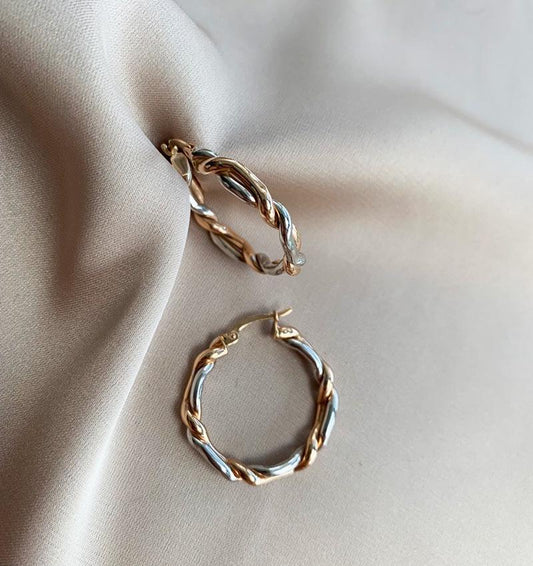 Rose gold earrings