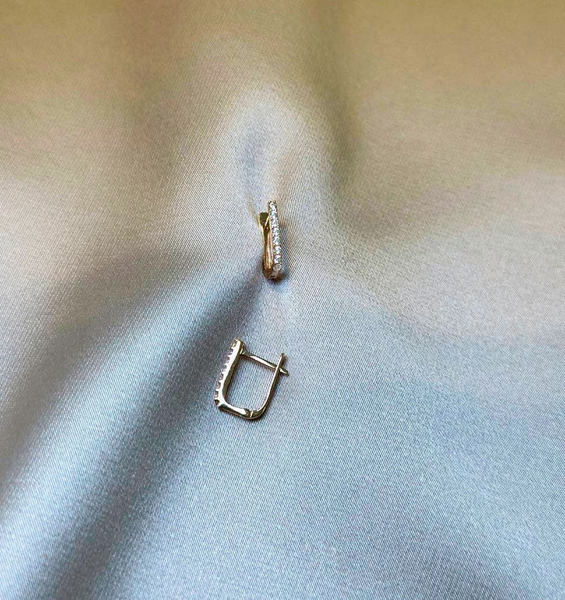 Серьги из розового золота