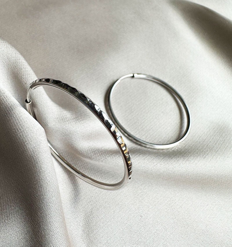 Серьги из белого золота