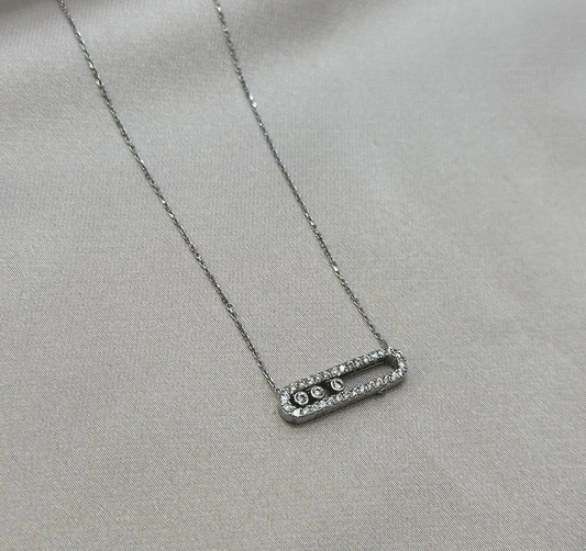 Колье из белого золота