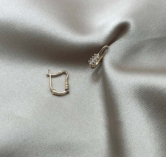 Серьги из розового золота