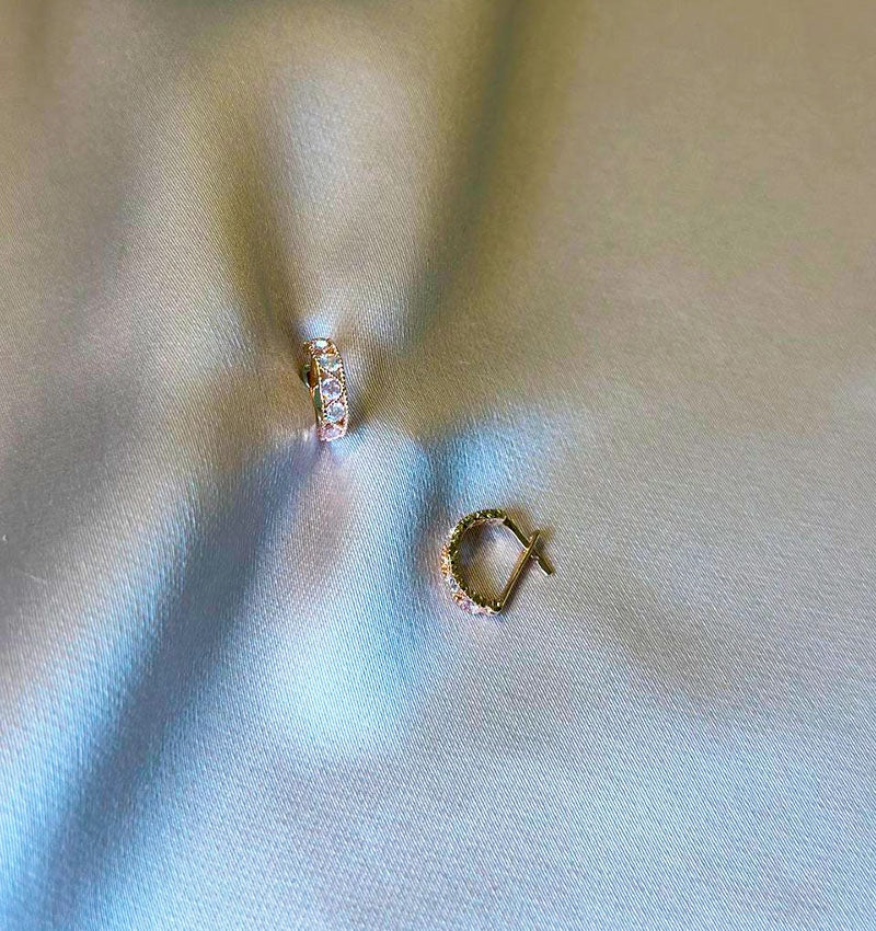 Серьги из розового золота