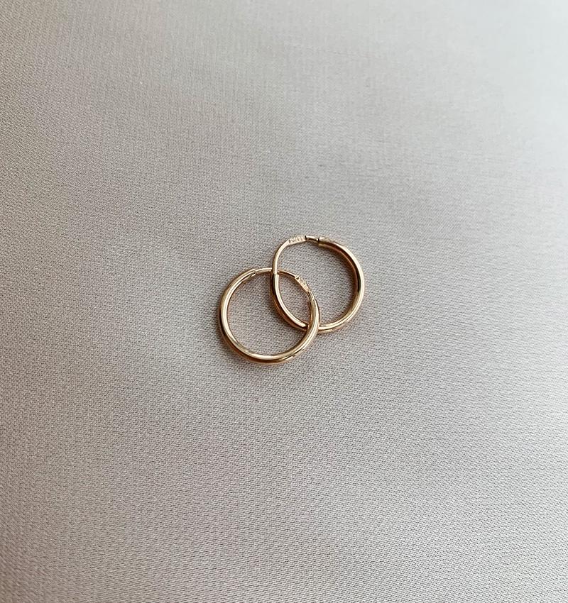 Серьги из розового золота