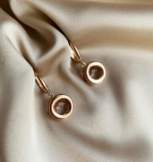 Серьги из розового золота