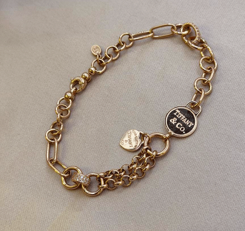 Браслет из розового золота