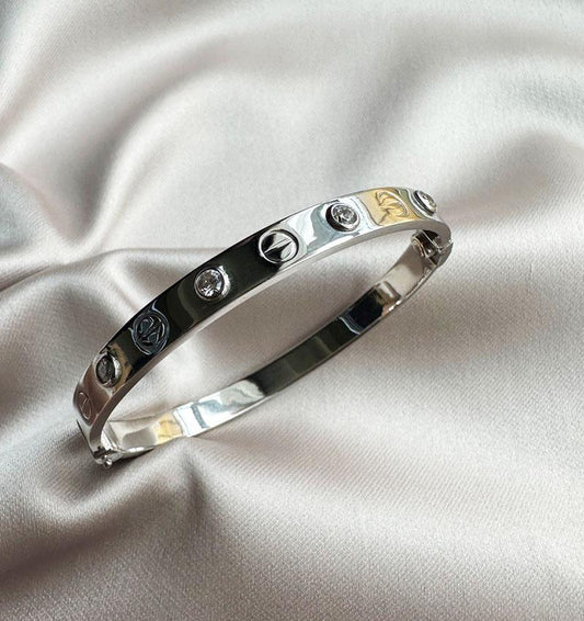 Brățară din aur roz cu zirconiu