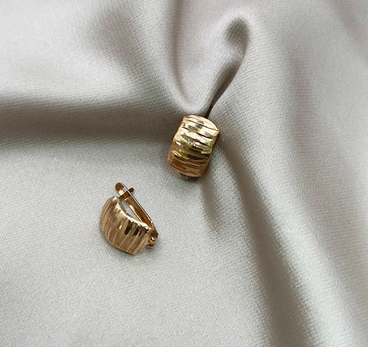 Rose gold earrings