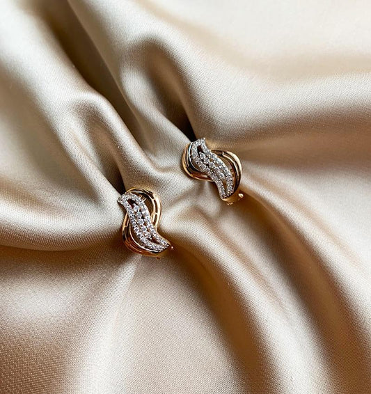 Серьги из розового золота