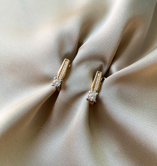 Серьги из розового золота