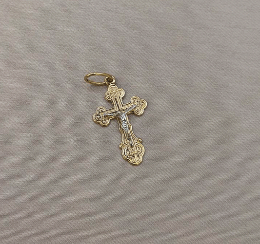 Cruciuliță din aur roz