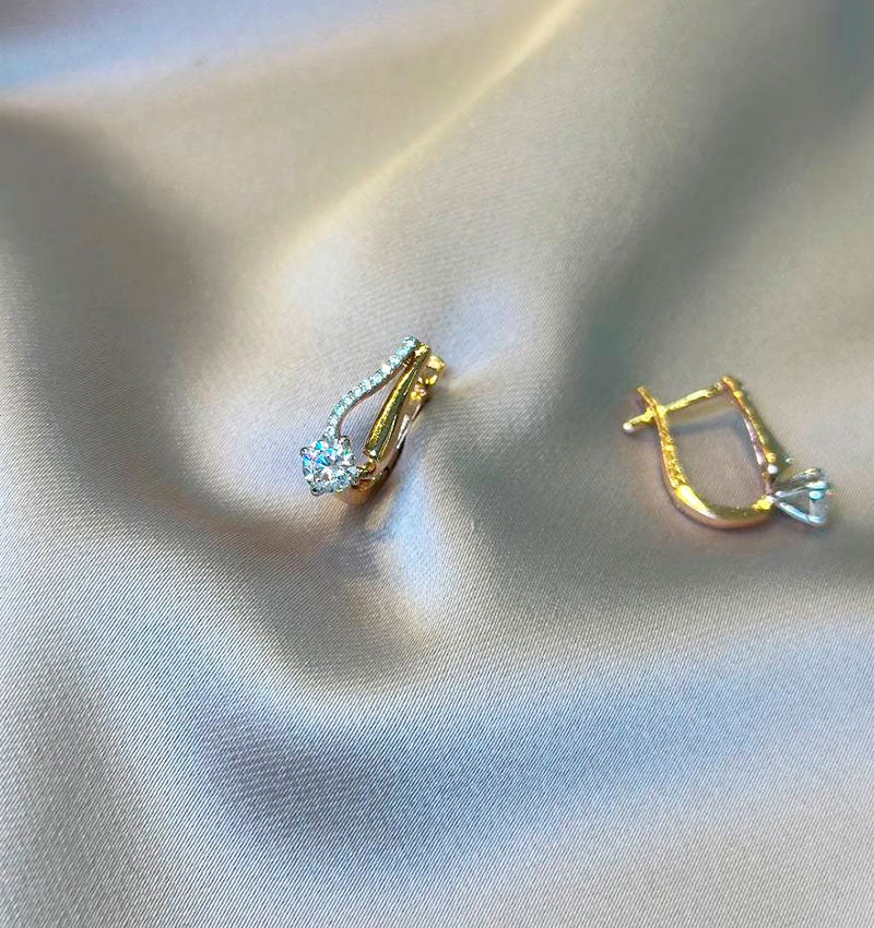 Серьги из розового золота