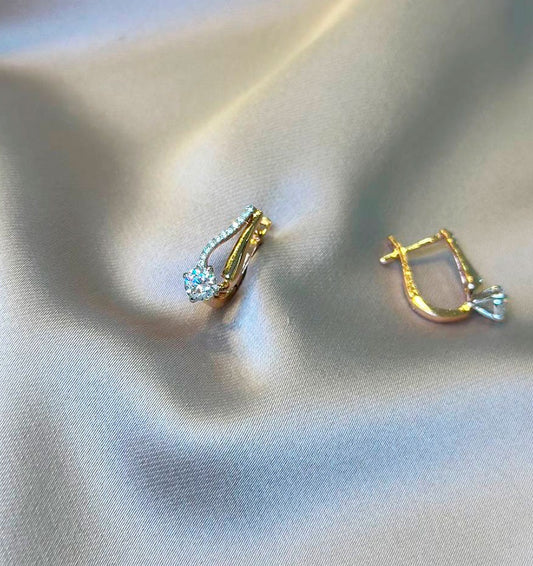 Серьги из розового золота