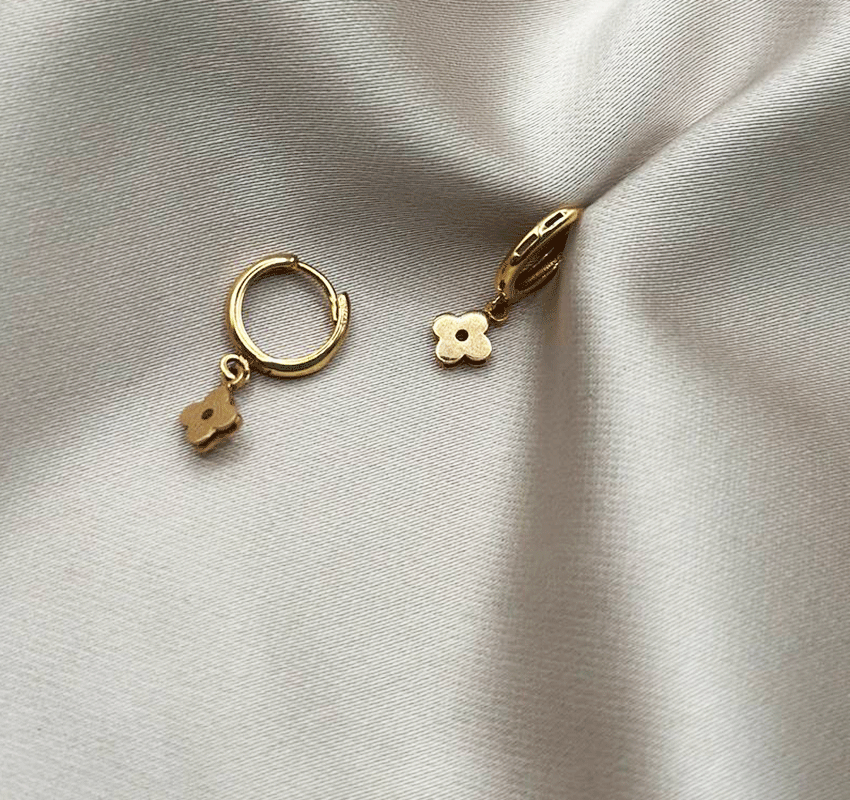 Серьги из розового золота