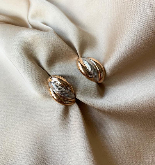 Rose gold earrings