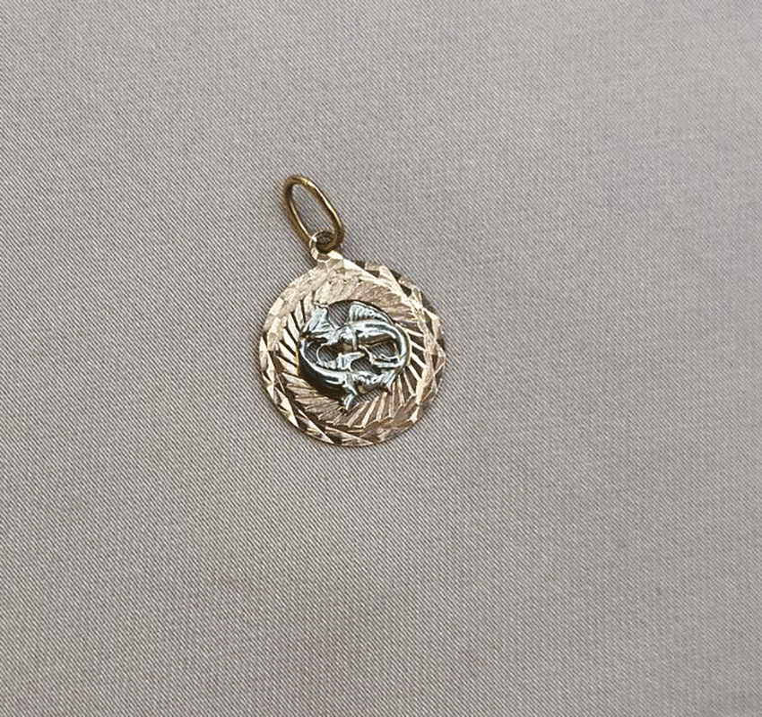 Подвеска из розового золота