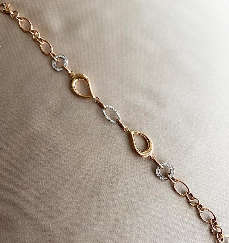 Браслет из розового золота