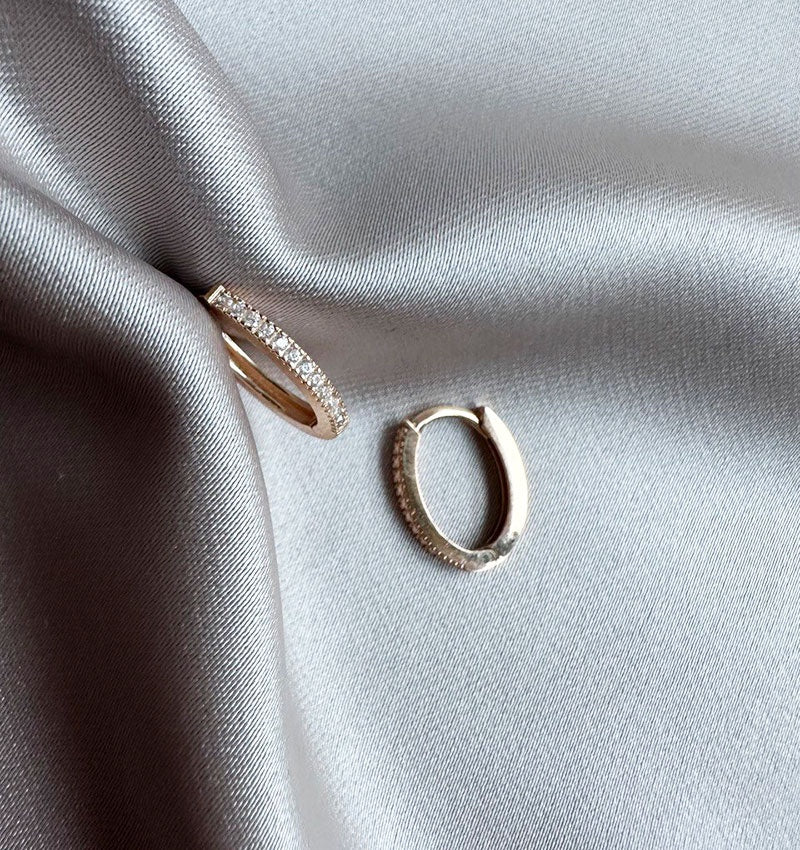 Серьги из розового золота