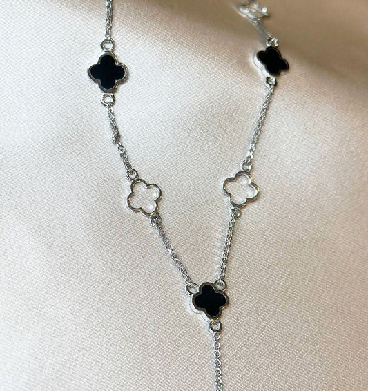 Колье из серебра с золотыми вставками с Эмалью