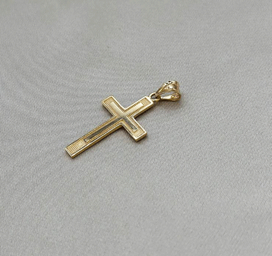 Cruce din aur roz