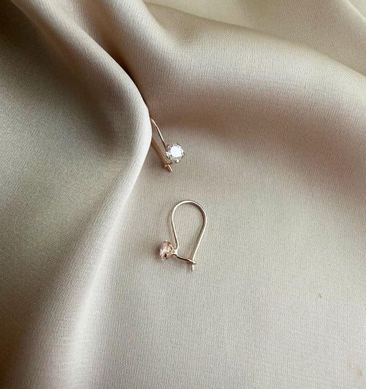 Серьги из розового золота