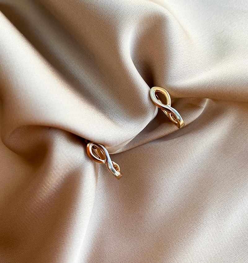 Серьги из розового золота
