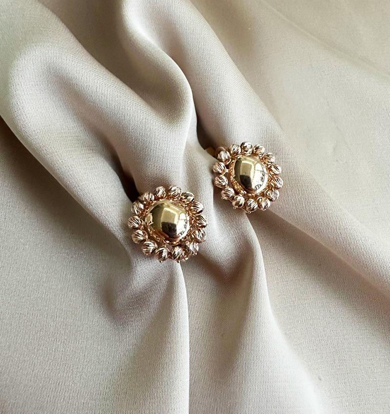 Серьги из розового золота