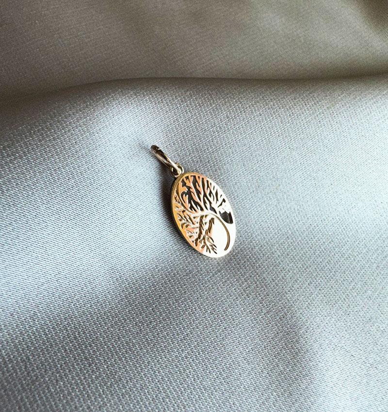 Подвеска из розового золота