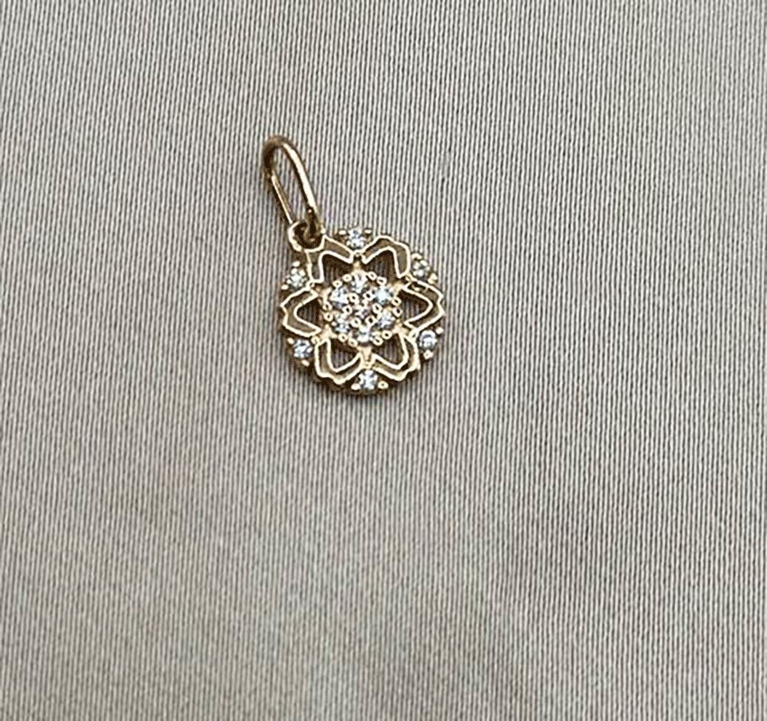 Подвеска из розового золота