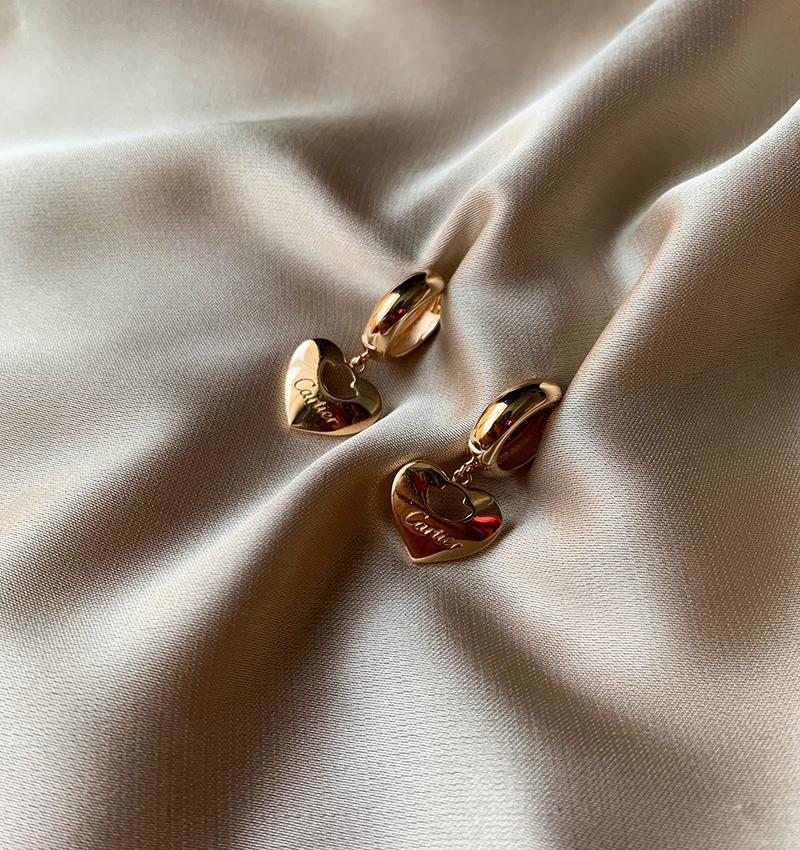 Серьги из розового золота
