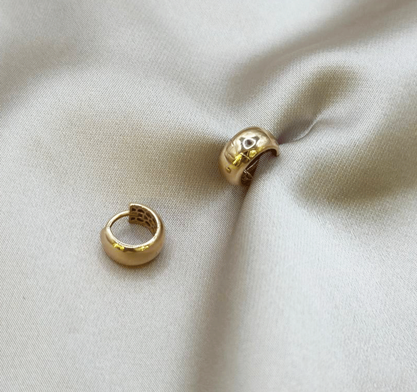 Серьги из розового золота