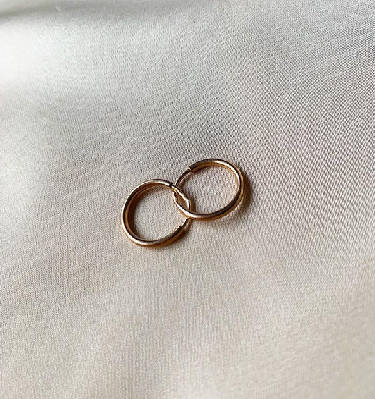 Серьги из розового золота