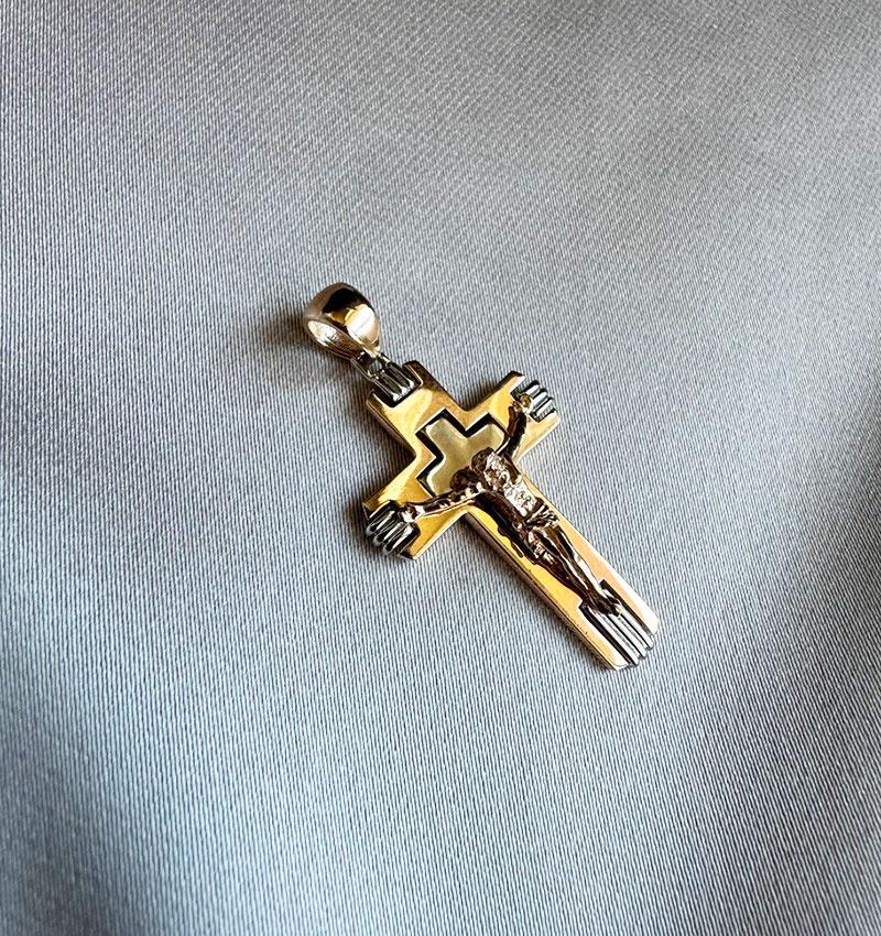 Rose gold cross