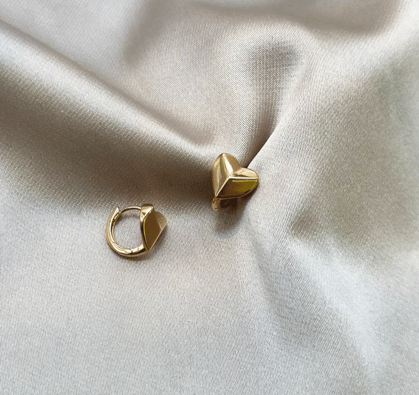 Серьги из розового золота