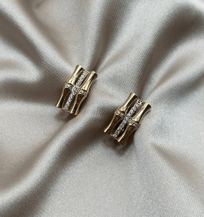 Серьги из розового золота