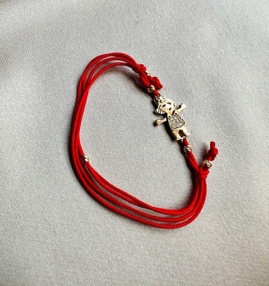 Rose gold bracelet with zircon