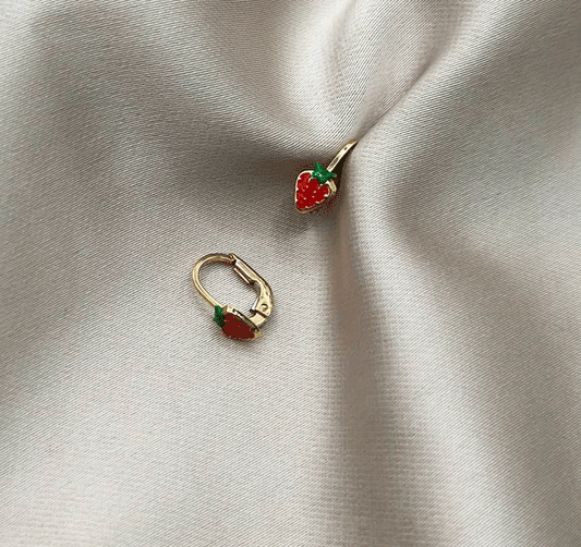 Серьги из розового золота