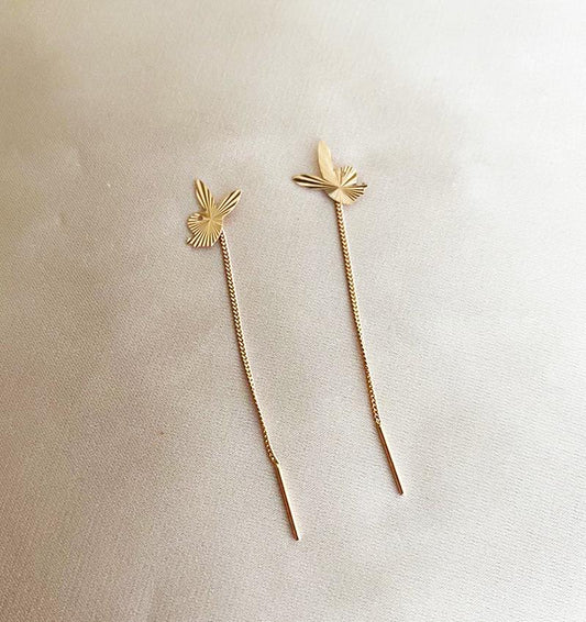 Серьги из розового золота