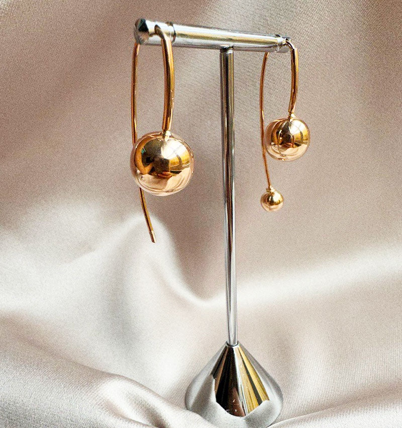 Серьги из розового золота