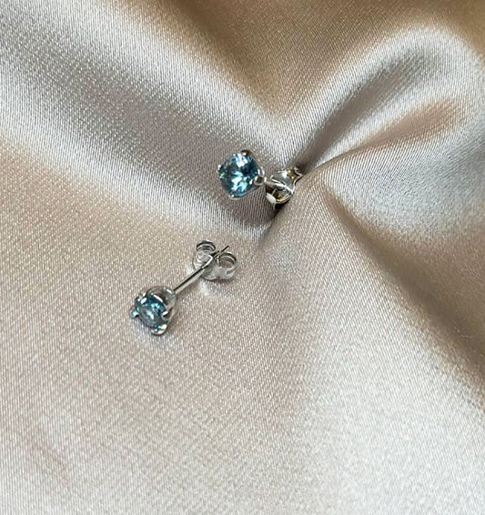 Cercei din argint cu zirconiu