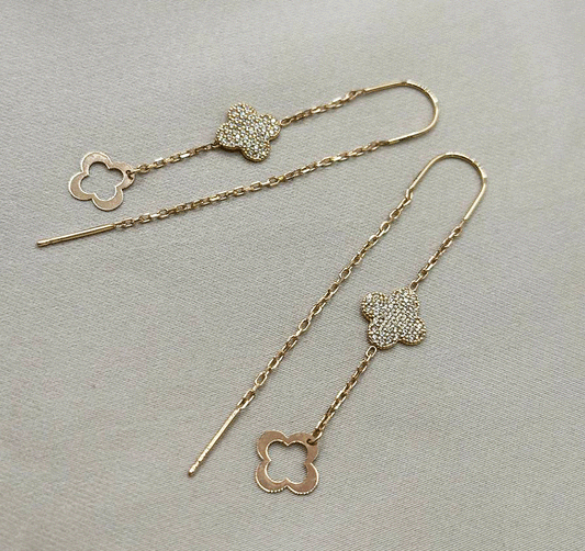 Серьги из розового золота