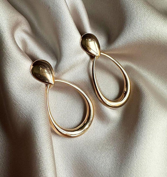 Rose gold earrings